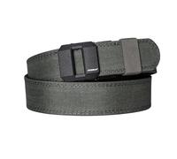 IDOGEAR Cintura tattica per pistola 1,5'' EDC Cinghia rigida per impieghi gravosi 38 mm in nylon cintura di utilità cintura a cricchetto rinforzata per trasporto occulto (Gray, Large)