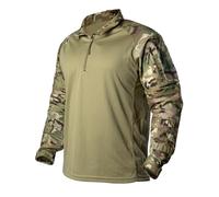 IDOGEAR Combattimento Camicette manica lunga da uomo Camicia tattica con gomitiere militare BDU Camicette con tasche Airsoft Magliette e camicette