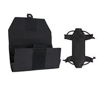 IDOGEAR Custodia Tattica Telefono Molle Porta Cellulare da Petto Multi-camo per Gilet Molle Plate Utility Militare Piccola Custodia Porta Telefono Universale per Schermi da 4,7''-6,8''(Black)