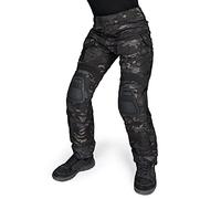 IDOGEAR G3 Pantaloni da Combattimento Pantaloni Tattici con Ginocchiere per Uomini Pantaloni Militari da Caccia All'aperto (Multi-Camo Black, 30W x 31L)