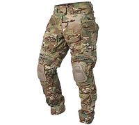 IDOGEAR Pantaloni da Combattimento G3 con Ginocchiere Pantaloni Cargo Uomo Tattici Pantaloni da Lavoro Camouflage Militare Multi-Pockets(Camo,Small(30W x 31L))