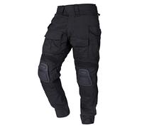 IDOGEAR, pantaloni da uomo G3 con ginocchiere, multi camouflage, per airsoft, caccia, paintball, tattici, per l'outdoor, Nero , M
