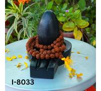 Idolo Shiving In Marmo 4" Shiva Lingam 6" Base Yoni Jalaheri Fiume Narmada