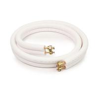 idoneo linea 1/4" + 1/2" Tubo del refrigerante in rame pre-isolato, idoneo per sistemi di raffreddamento, 18000BTU (13m, con dado avvitato)
