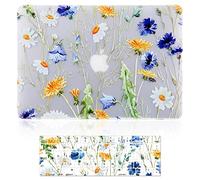 iDonzon MacBook Pro Custodia da 15 pollici A1990/A1707,3D Effetto opaco Vedi attraverso la custodia rigida per MacBook Pro 15 pollici Touch Bar Touch ID - Motivo floreale