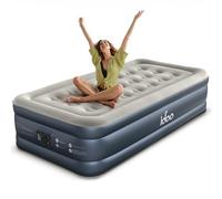 iDOO Letti Gonfiabili,Letto ad Aria Gonfiabile con Pompa Integrata, Gonfiamento/Sgonfiamento Rapido Automatico in 3 Minuti,Superficie Superiore Letto Confortevole,99x188x38cm,Fino a 250Kg(Singolo)