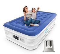iDOO Letti Gonfiabili Singolo,Letto ad Aria Gonfiabile con Pompa Integrata, Gonfiamento/Sgonfiamento Rapido Automatico in 3 Minuti,Superficie Superiore Letto Confortevole,99x190x46cm, Blu