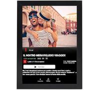 IDOR STORE Cornice Trasforma La Tua Foto In un poster Animato tramite APP da IOS personalizzata con testo e foto Movie Design decorazione Cornice da Tavolo o Parete 13x18