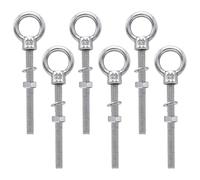 Idota 6 pezzi Bulloni Occhiello M8 in Acciaio Inox Bulloni di Vite M8 x 139 mm Golfari Bulloni e Dadi