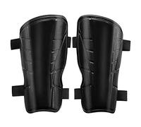 Idota Parastinchi per Bambini, Parastinchi Antiscivolo con Due Cinghie Elastiche Regolabili Assorbimento Degli Urti Fodera in EVA Parastinchi da Calcio Ergonomico Parastinchi da Uomo (Nero, L)