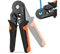 Idota Pinza crimpatrice 0,08 - 10 mm², pinza crimpatrice esagonale per connettori di crimpatura isolati non isolati