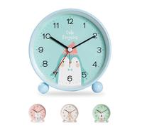Idota Sveglia Analogica per Bambini, Sveglia Sveglia per Bambini Sveglia Senza Ticchettio Sveglia Educativa Sveglia per Bambini Allenatore Del Sonno per Ragazze Ragazzi (Pinguino Blu)