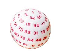 idqwsswt Accessorio per giochi da tavolo Dadi da gioco D100 , Rosso , 48 mm | facce Creazione di esperienze memorabili Gioco Matematico Conteggio Educativo