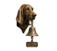 idqwsswt Campanello di benvenuto francese retrò divertente con animale, montato a parete, per animali domestici, ingresso, materiale fatto a mano, decorazione per la casa durevole, Bassotto