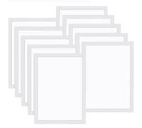 idqwsswt Confezione da 10 cornici magnetiche decorative da parete con cerniera, cornice informativa 10 cornici, per diamanti A4 artistici parete magnetici, argento, A4【21 * 29.7CM】-