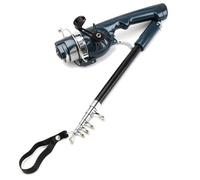 idqwsswt Il kit da pescatore tascabile include una speciale canna da pesca | pieghevole e una mini attrezzatura per canna da pesca realizzata per i giovani talenti