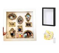 idqwsswt Kit creativo per la visualizzazione dei ricordi con ricordi unici e tocchi personalizzati Mini scatola per silhouette da museo fai da te Kit creativo per la visualizzazione dei con mini