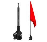 idqwsswt Supporti per Bandiere da Moto in Acciaio Inossidabile con Asta | regolabile. Mantengono le bandiere della moto al sicuro e garantiscono la massima sicurezza. da con asta per una maggiore