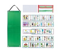 idqwsswt Tabella di programmazione visiva per bambini. Il grafico dei progressi settimanali mantiene i bambini coinvolti e li motiva a rimanere sulla buona