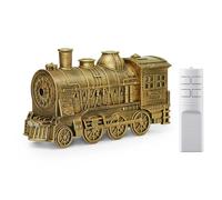 idqwsswt Umidificatore a forma di trenino natalizio con telecomando Bronzy Essential Oils e luci, temporizzazione a due livelli per camere da letto