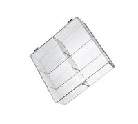 idqwsswt Vetrina in acrilico con coperchio Sei scomparti Robusto organizer per la raccolta di gioielli e action figure Protezione dalla polvere Custodia per