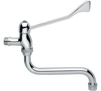 Idral RUBINETTO LAVABO A PARETE CON BOCCA ORIENTABILE E LEVA CLINICA
