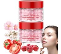 Idratante per il viso a base di capsule di pomodoro, crema idratante per il viso a base di pomodoro, crema di capsule rivitalizzante per la pelle per l'opacità e la secchezza (2pcs)