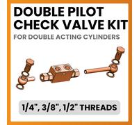 Idraulico Doppio Pilota Funzionante Quadri Valvola Kit per Agendo Cilindro