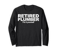 Idraulico in Pensione Fix It Yourself Maglia a Manica