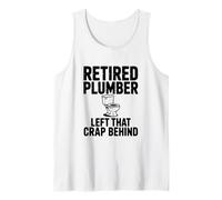 Idraulico in Pensione ha Lasciato Quella Merda Dietro l'umorismo Canotta