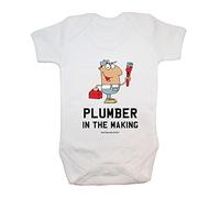 Idraulico"in the making" Body/Tutina baby, abbigliamento, carino, divertente, baby Boy, baby Girl, unisex, Hilarious, Cheeky, novità, Natale, baby shower, regali di compleanno, regali