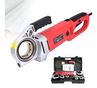 Idraulico Portatile per Filettatura Tubi, Macchina per Filettatura Tubi Portatile per Impieghi Gravosi 2300W, con 6 Filiere (1/2" A 2") E Custodia, per Manutenzione Tubi Industriali,6 heads