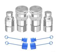 Idraulico Quick Connect Accoppiamenti Flat Face 1/2 pollice NPT Thread per Skid per caricatore per bobcat per kubota Heavy Duty Steel (NPT1/4)