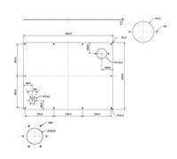 Idraulico Serbatoio IN Acciaio Con Tappo Scarico, Pre-forato Coperchio E Gasket,