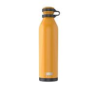 IDRINK® - b-evo Bottiglia termica rivoluzionaria, 3 pareti, bottiglia in acciaio inossidabile con doppio tappo, 500 ML (MANGO MANTEGNA)