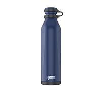 IDRINK® - b-evo Bottiglia termica rivoluzionaria, 3 pareti, bottiglia in acciaio inossidabile con doppio tappo, 500 ML (BLU BRUNELLESCHI)