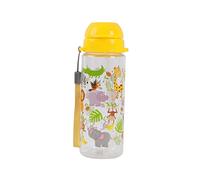 IDRINK® - Borraccia da 400 ml, motivo per bambini, con cannuccia (ANIMALS)