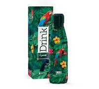 I-Drink - Borraccia Termica in Acciaio 350/500/750/1000 ML (1000 ML, Tropical Birds)