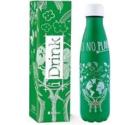 IDRINK® - Bottiglia termica rivoluzionaria, 2 pareti, bottiglia in acciaio inossidabile PREZZO FINE SERIE, 500 ML PLANET