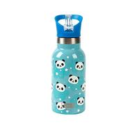 IDRINK® - Bottiglia termica rivoluzionaria KIDS, 2 pareti, bottiglia in acciaio inossidabile capacità 350 ml KIDS (PANDA)