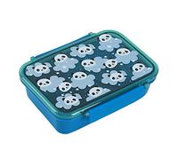IDRINK®- Lunch box con divisorio, forchetta e cucchiaio 18.5 x 13.4 x 6 cm (PANDA)
