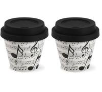 IDRINK Mini Tazza in RPET 90 ml MUSIC (Confezione da 2)