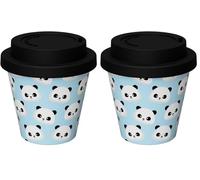 IDRINK®- Mini tazza in RPET PANDA 90ml (Confezione da 2)