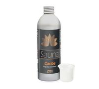 IDRO BATH Fragranza Aromatica Concentrata Caribe, Profumi per Sauna, 250 ml con Bicchierino Dosatore Graduato