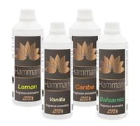 IDRO BATH Kit Assortito di Fragranze Aromatiche e Concentrate per Bagno Turco e HAMMAM (Balsamic, Caribe, Lemon E Vanilla) - 4pz. 500ml cad.