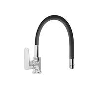 Idro Bric 1 Miscelatore Monocomando Lavello, Cromato/Nero