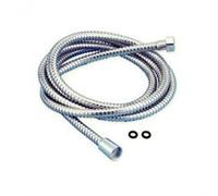 Idro Bric - Flessibile doccia 129819 - Acciaio cromato, doppia aggraffatura antitorsione - 200 cm