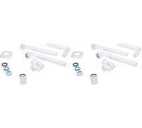 Idro Bric S0286 Scatola Sifone Salva Spazio con Lavabo 1"-1" 1/4 (Confezione da 2)