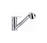 Idro Bric Rubinetto Cucina Miscelatore Lavello monoforo con Doccetta Estraibile cromato lucido -SCARUB0179CR serie Ray