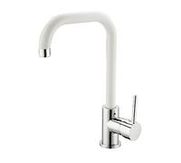 Miscelatore lavello cucina Florida bocca alta bianco satinato Idrobric SCARUB083